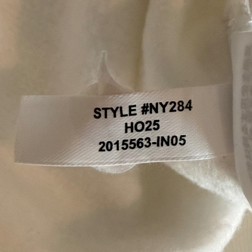 Madewell Sweatshirt Crewneck Varsity Stripe Oversized White Blue NY284 XXS NWT - Picture 14 of 14